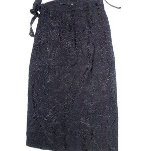 Kirious Los Angeles Black Wrap Skirt, Size Small